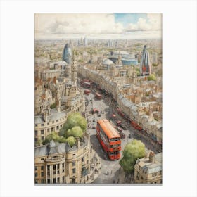London Cityscape 1 Canvas Print