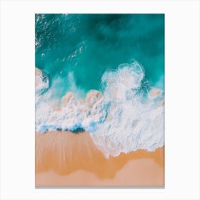 Aerial View Of A Beach 70 Canvas Print