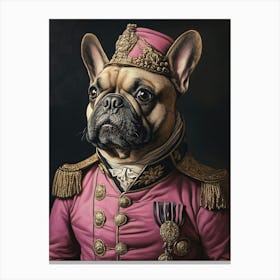 Regal French Bulldog Canvas Print