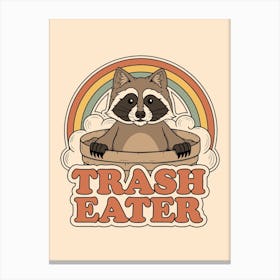 The Trash Eater Raccoon Canvas Print