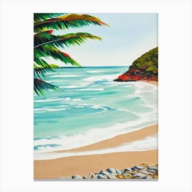 Scotts Head Beach, Australia Contemporary Illustration   Canvas Print