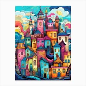 Colorful City Canvas Print