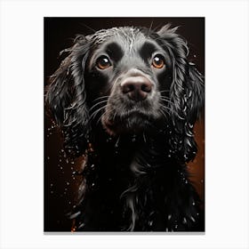 Black Cocker Spaniel Canvas Print