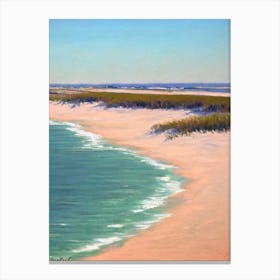 Atlantic City Beach New Jersey Monet Style Canvas Print