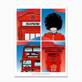 Welcome to London Canvas Print