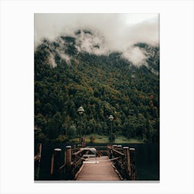 Dock At Königsee Canvas Print