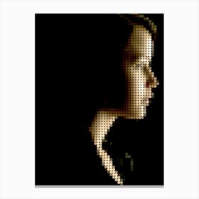 Hunger Games In A Pixel Dots Art Style 1 Canvas Print
