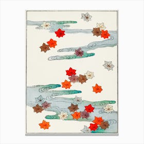 Autumn And Water Illustration, Shin Bijutsukai Canvas Print