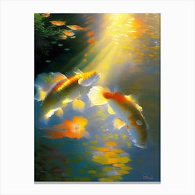 Kinsui Koi Fish Monet Style Classic Painting Canvas Print
