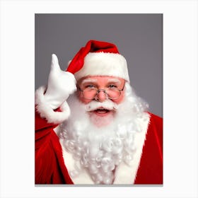 Santa Claus Giving Thumbs Up~Reimagined Canvas Print