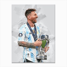 Lionel Messi Argentina 5 Canvas Print
