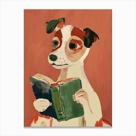 The Bookish Dog Canvas Print