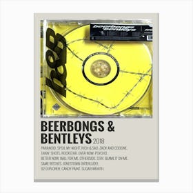 Beerbongs & Bentleys 2018 Poster 2 Canvas Print