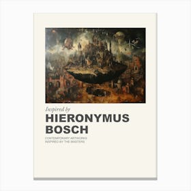 Museum Poster Inspired By Hieronymus Bosch 1 Canvas Print