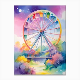 Ferris Wheel Painting Canvas Print