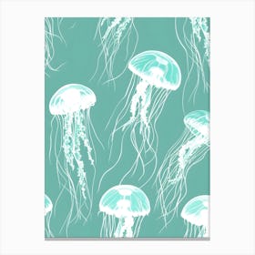 Jellyfish Pattern Canvas Print