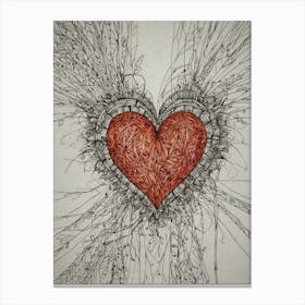 Heart Of Love 14 Canvas Print