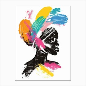 Portrait Of African Woman 76 Canvas Print