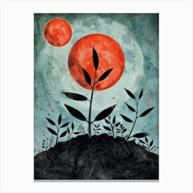 Red Moon 4 Canvas Print