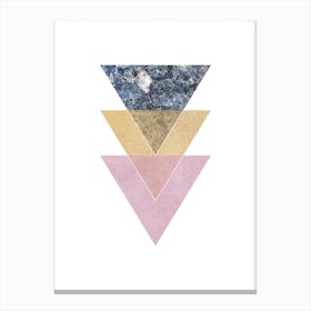 Three Layered Triangles Canvas Print