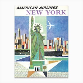 American Airlines New York Canvas Print