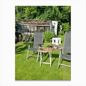 Garden Furniture Canvas Print