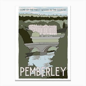 Fictional Travel - Pemberley Canvas Print