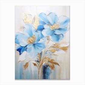 Blue Flowers 15 Canvas Print