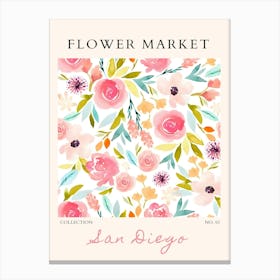 Flower Market 48 Canvas Print