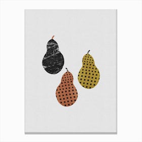 Scandi Pears Canvas Print