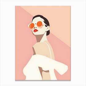 Woman In Sunglasses Canvas Print