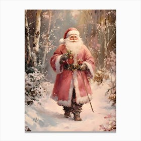 Santa Claus In The Woods 1 Canvas Print