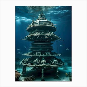 USO: A Very Very Strange Sea-Reimagined 28 Canvas Print