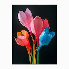 Bright Inflatable Flowers Cyclamen 2 Canvas Print