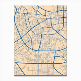 London City Map Canvas Print