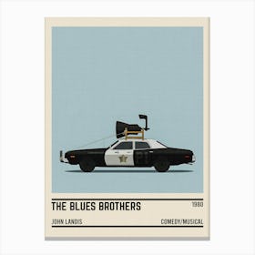 Blues Brothers Car Movie Canvas Print