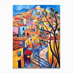 Cartagena Spain 2 Fauvist Painting Canvas Print