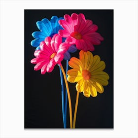 Bright Inflatable Flowers Gerbera Daisy 4 Canvas Print