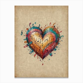 Heart Of Music 1 Canvas Print