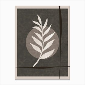 Leaf In A Square Canvas Print