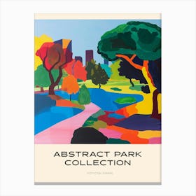 Abstract Park Collection Poster Yoyogi Park Tokyo 2 Canvas Print