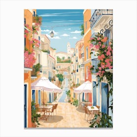 Marbella Spain 1 Illustration Canvas Print