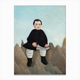  Boy On The Rocks, Henri Rousseau Canvas Print
