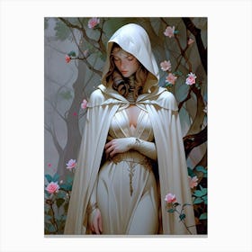 White Cloak Canvas Print