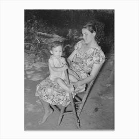 Wife Of Wpa (Works Progress Administrationwork Projects Administration) Worker And Her Child Canvas Print