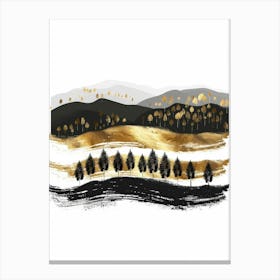 Gold And Black Canvas Print 13 Canvas Print