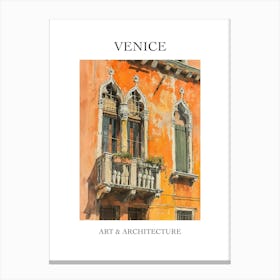 Venice Travel And Architecture Poster 3 Canvas Print