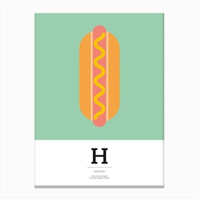 The Food Alphabet – H Canvas Print