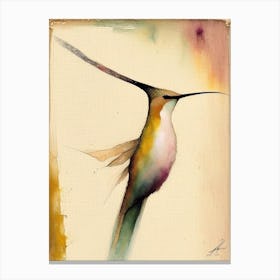 Hummingbird Symbol 2, Abstract Painting Canvas Print