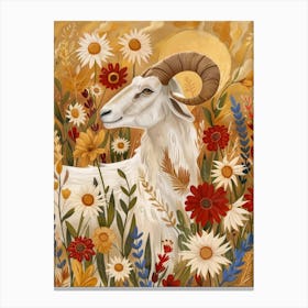 Ram In The Meadow Canvas Print